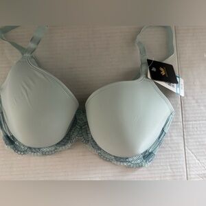 NWT Wacoal Women's Bra Size 32DDD La Femme Underwire Lace 853117 Blue